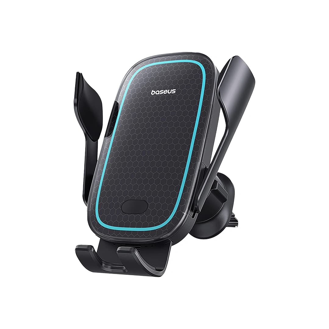 Baseus Milky Way Pro Series Wireless Charging Electric Car Mount Phone Holder 15W Cluster Black