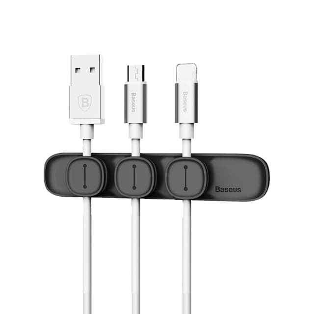 Baseus Peas Cable Clip Black