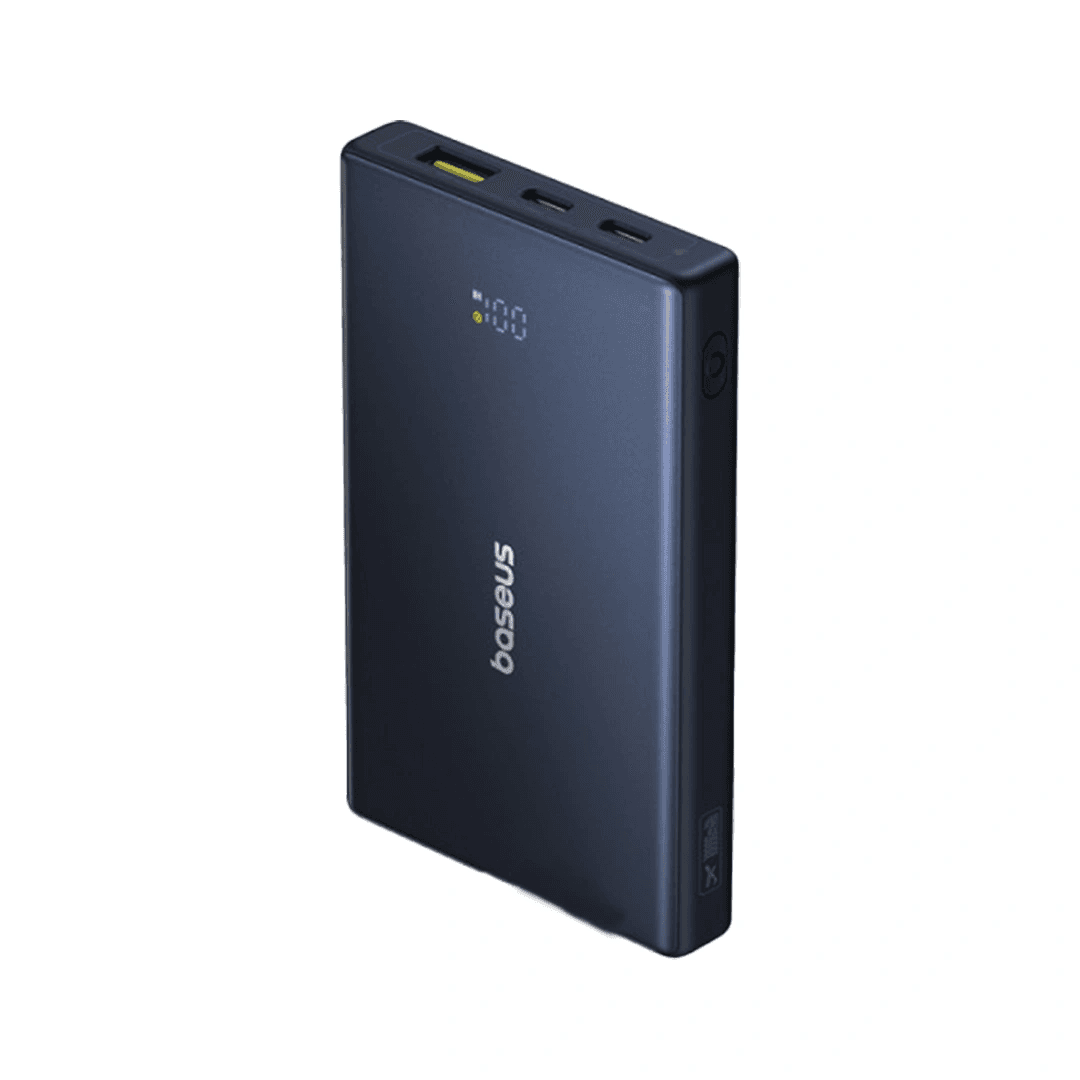 OS-Baseus PicoGo Power Bank with Digital Display 10000mAh  20W Cosmic Black  (With Simple wiring Type-C to Type-C 60W（20V/3A）30cm Black)